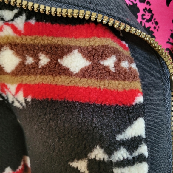 Pendleton Foxglove Fleece Bomber Jacket in Crossroads Black - Picture 6 of 7